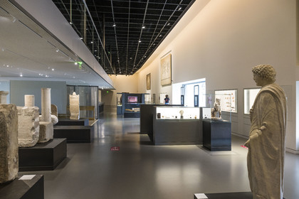 France, Gard (30), Nîmes, Musée de la Romanité de l'architecte Elizabeth de Portzamparc