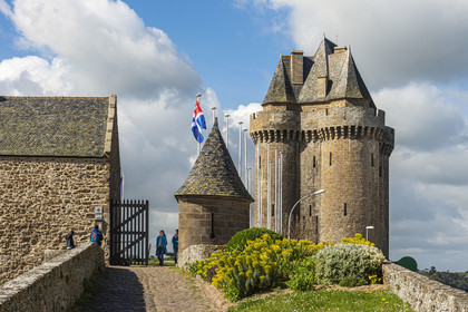 France, Ille et Vilaine, Cote d'Emeraude (Emerald Coast), Saint Malo, Saint-Servan district, the Solidor Tower built in 1382, Cap-Hornier Long-Course International Museum