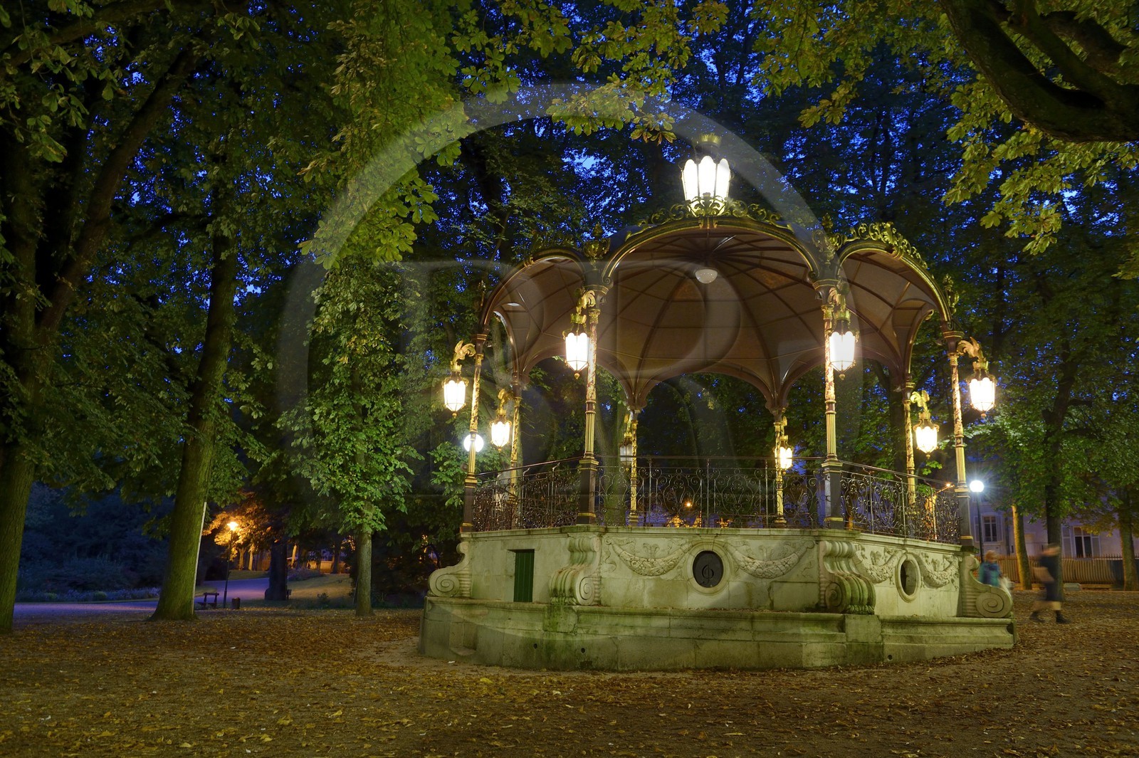 France, Meurthe-et-Moselle (54), Nancy, jardin de la Pépinière, kiosque à musique