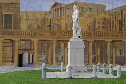Italy, Piedmont, Marengo Museum in the former  Villa Delavo, the Battle of Marengo was fought on 14 June 1800 between the victory French forces under Napoleon Bonaparte and Austrian forces near the city of Alessandria 70km north of Genoa