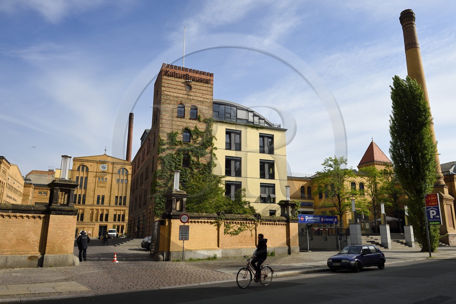 Allemagne, Berlin, la Kulturbrauerei vue de la Sredzkistrasse