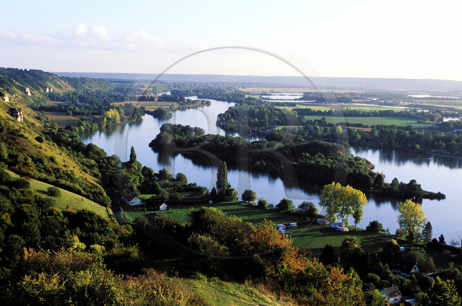 France, Eure, River Seine south of Cote des Deux Amants on Richard the Lionheart's road (Richard Coeur de Lion)