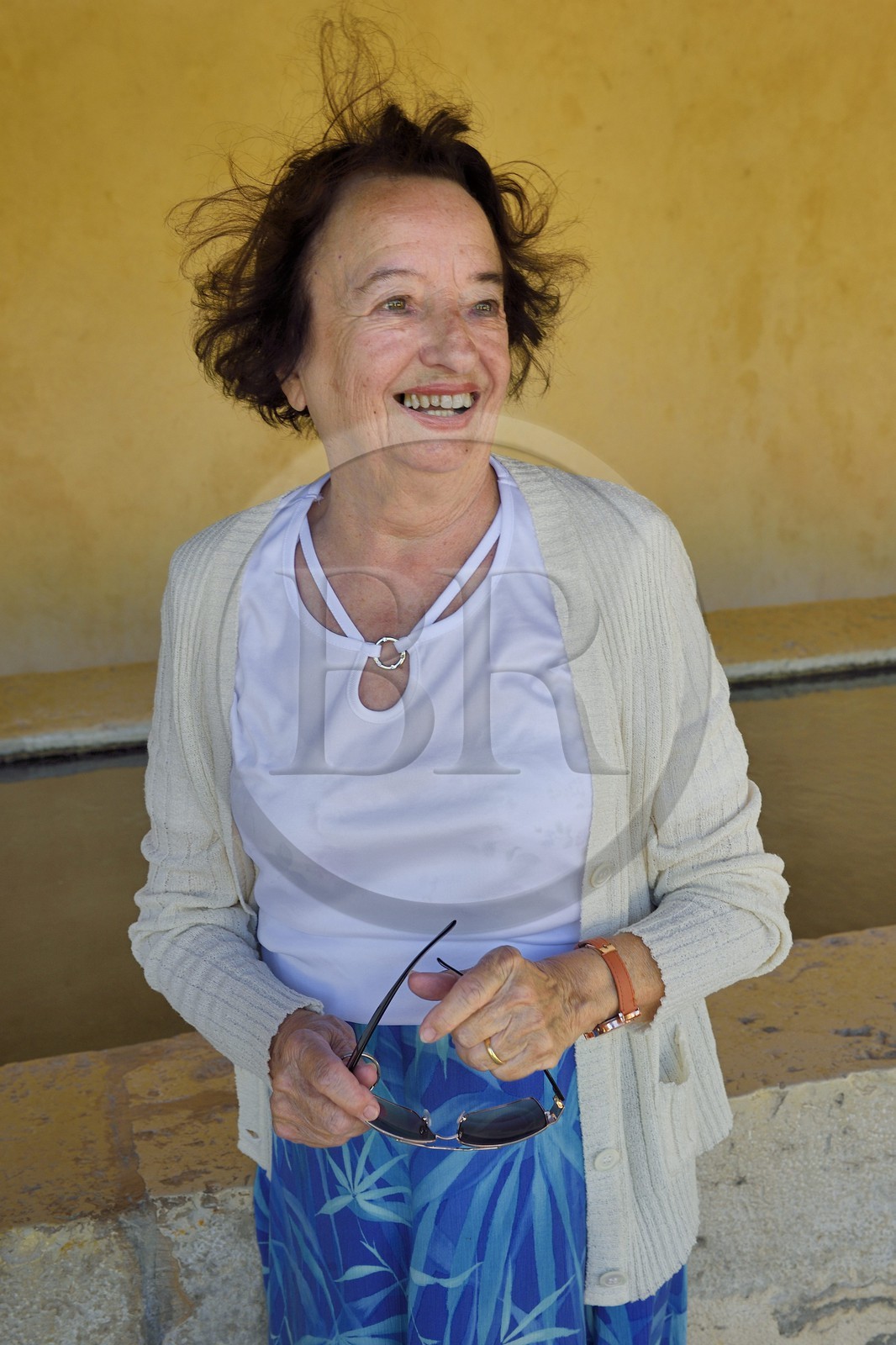 France, Var (83), Parc Naturel Régional du Verdon, Les Salles-sur-Verdon, Jeanne Battaglini qui a vu disparaitre l'ancien village lors de la construction du barrage du lac de Sainte Croix