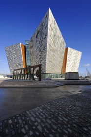 United Kingdom, Northern Ireland, Belfast, docks district of Queen's Island, the Titanic Belfast Experience center