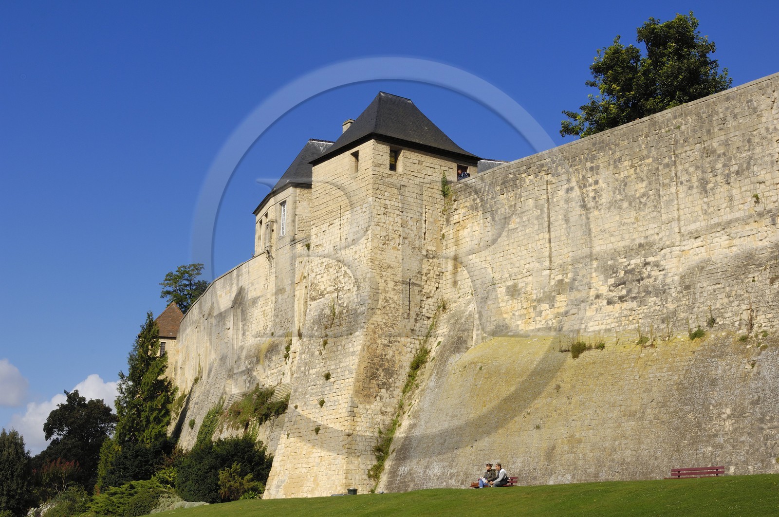France, Calvados (14), Caen, le château ducal