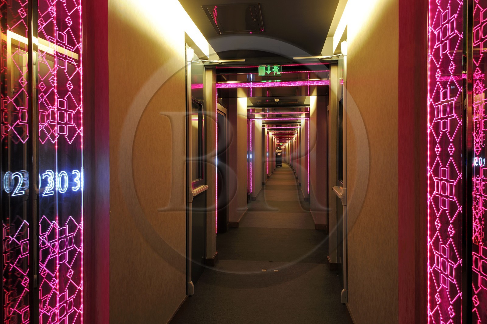 Turquie, Istanbul, quartier de Beşiktaş, l'hôtel W dans le lotissement historique de maisons en terrasse d’Akaretler