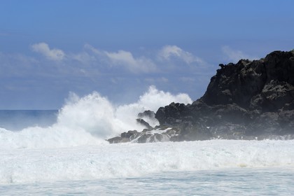 France, île de la Réunion, la côte sud, plage de Grand-Anse