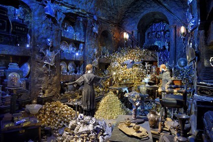 Royaume-Uni, Hertfordshire, Leavesden, Leavesden Film Studios, Harry Potter Studio Tour London, les coulisses du tournage des 8 films de Harry Potter, la chambre forte de la famille Lestrange renfermant les trésors de Bellatrix