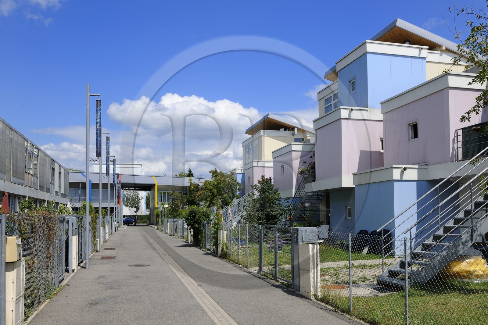 France, Haut Rhin, Mulhouse, la Cite Manifeste de la Somco (working class housing), passage des lauriers