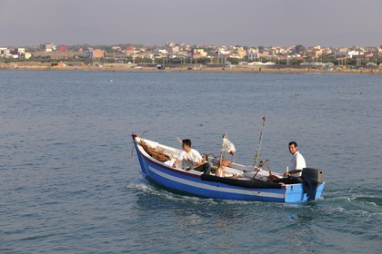 Maroc, région de l'Oriental, le port de pêche et plaisance de Ras Kebdana (Cap de l'Eau ou Cabo de Agua)