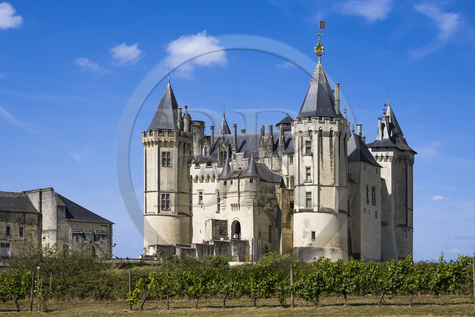 France, Maine-et-Loire (49), vallée de la Loire classée au Patrimoine Mondial par l'UNESCO, Saumur, le chateau