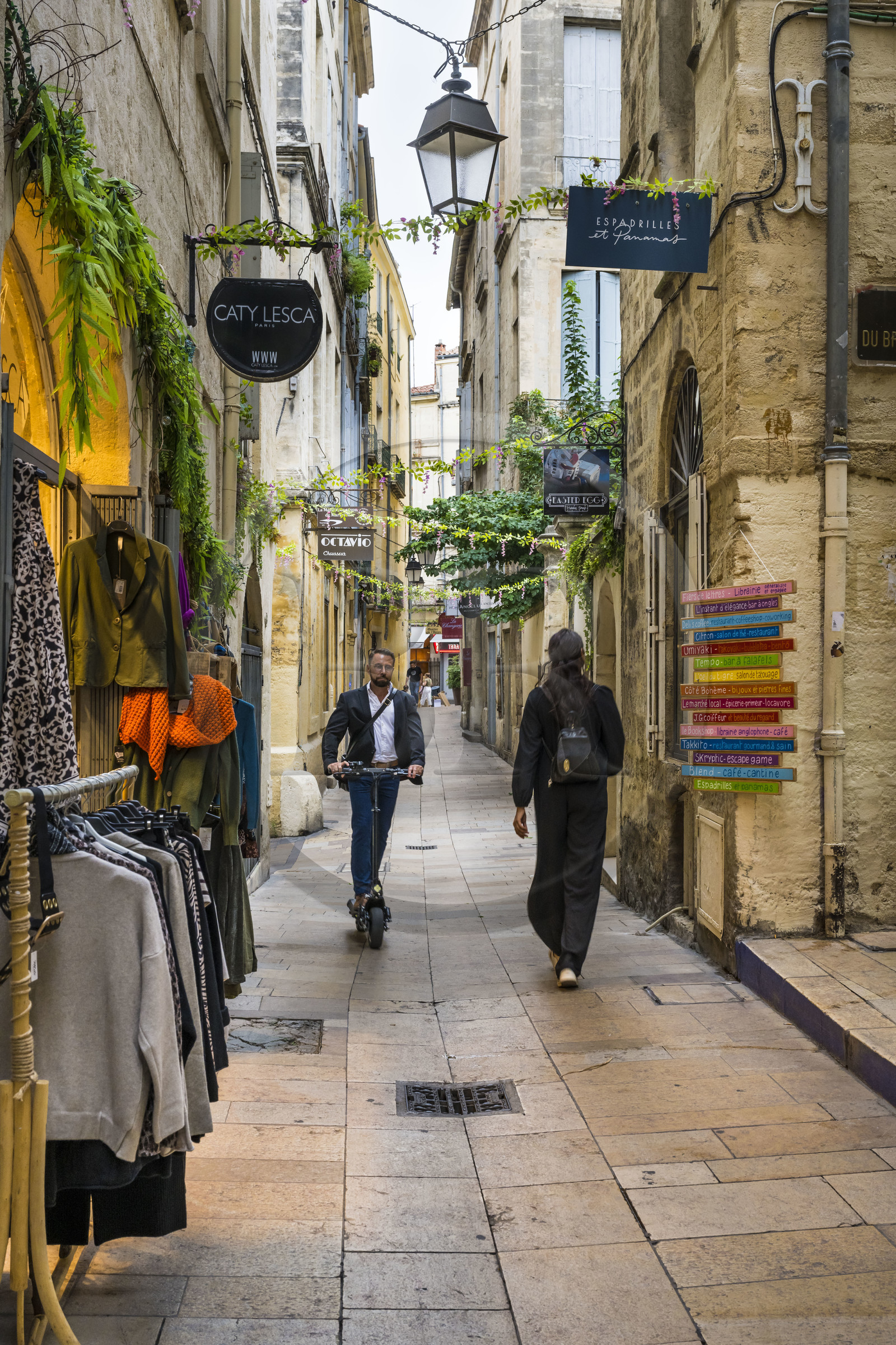 France, Herault, Montpellier, historic center called the Ecusson, rue de l'ancien Courrier