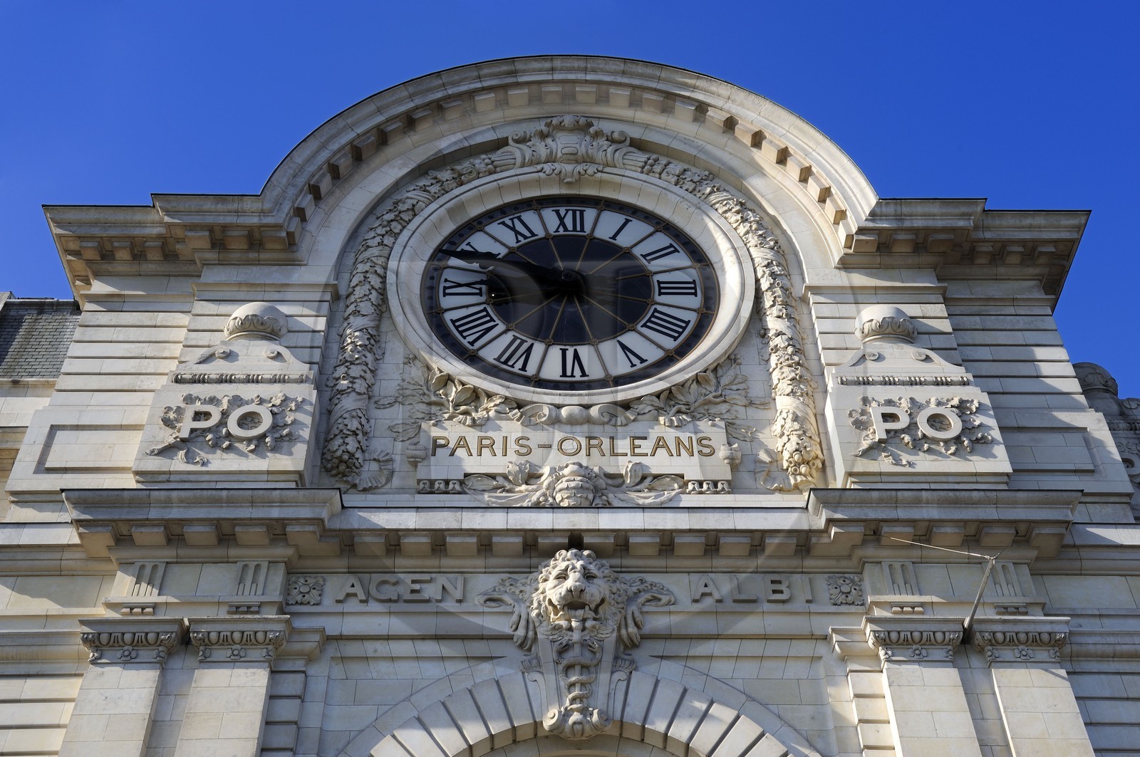 France, Paris (75), rive gauche, le musée National d'Orsay, aménagé dans l'ancienne Gare d'Orsay (1898), l'Horloge