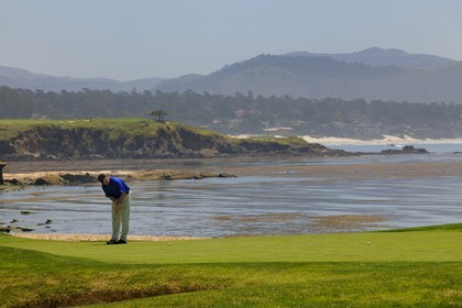 Etats-Unis, Californie, 17 mile drive, golf de Peeble Beach
