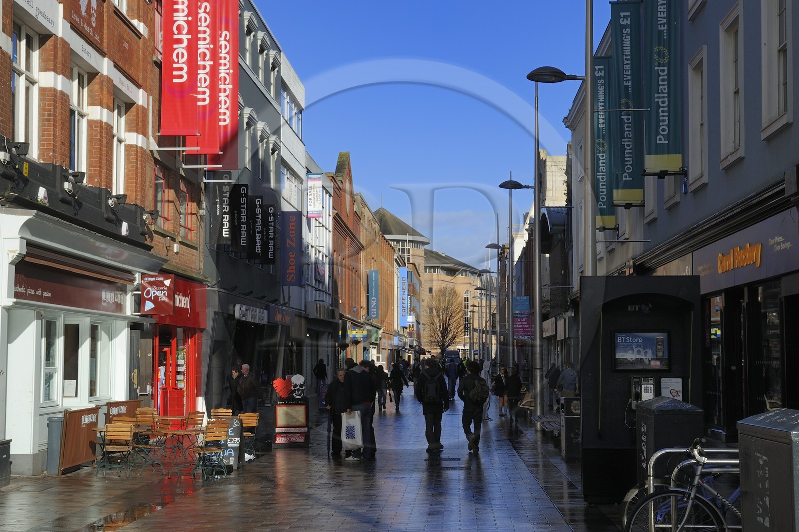 Royaume-Uni, Irlande du Nord, Belfast, la rue commercante Ann Street