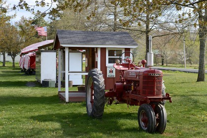 Etats-Unis, New York, Copake, tracteur