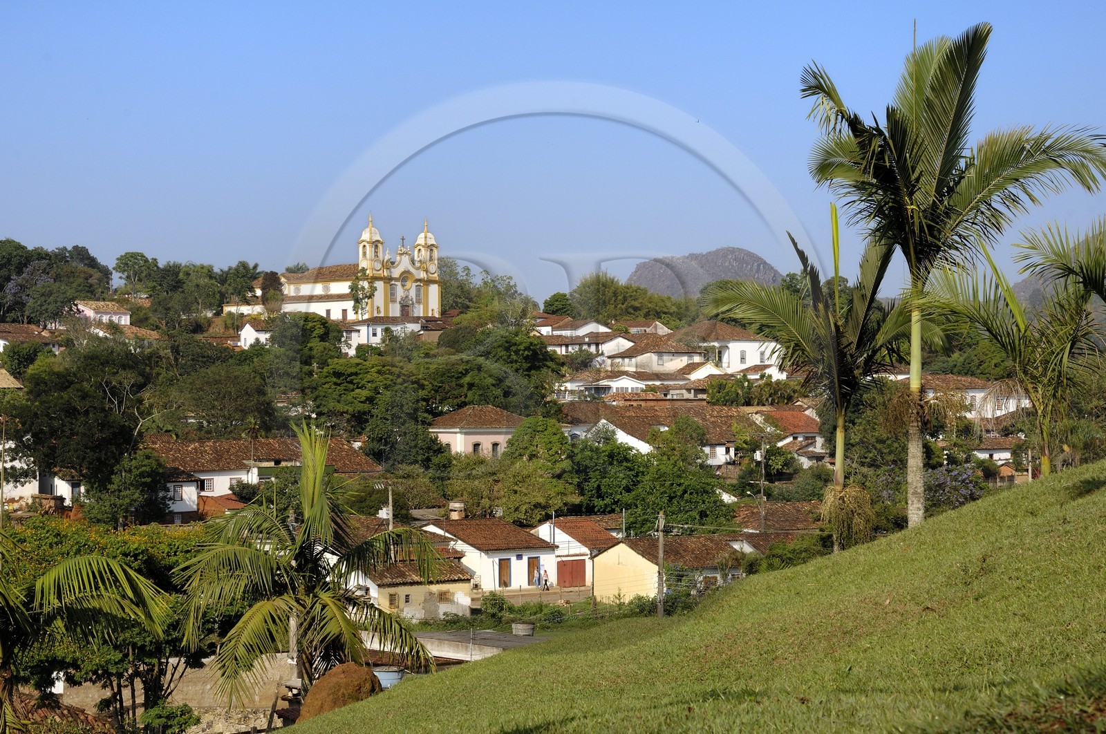 Brésil, Etat du Minas Gerais, Tirandentes, Matriz de Santo Antonio, église Saint-Antoine (Route de l'or, Estrada Real)