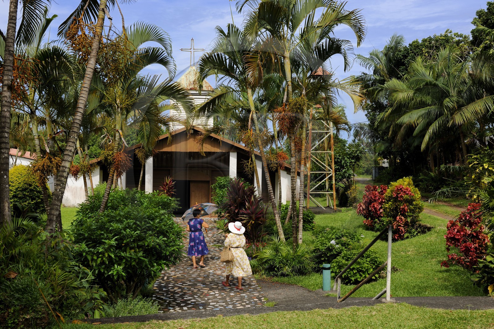 France, Reunion island (French overseas department), catholic church of Bois-Blanc south of Piton Sainte Rose