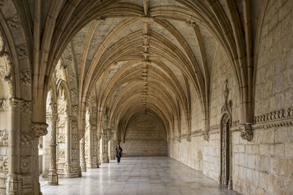 Portugal, Lisbonne, Bélem, Monastere des Hiéronymites (Mosteiro dos Jerónimos), classé Patrimoine Mondial de l'UNESCO, le cloitre