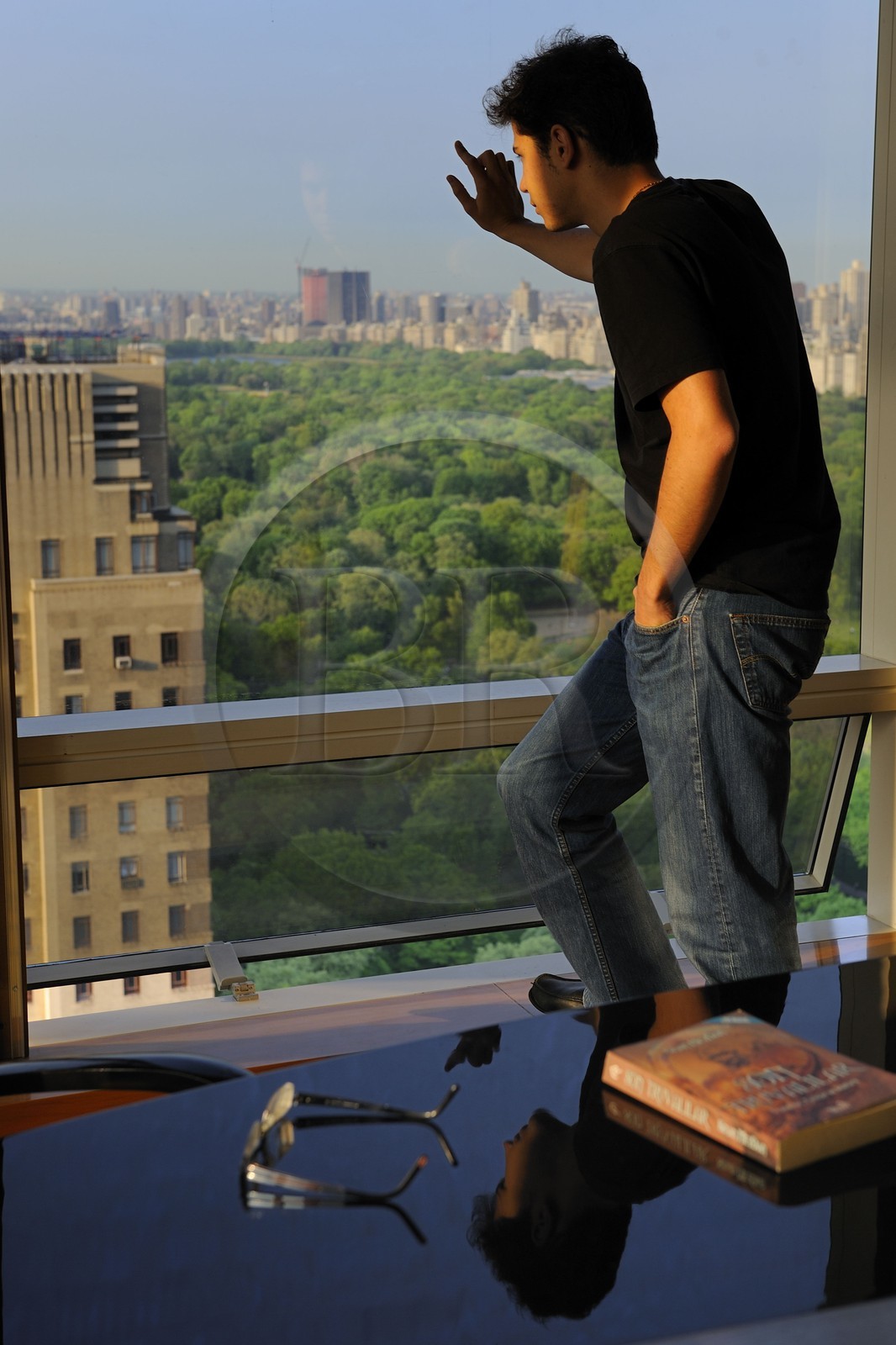 Etats-Unis, New York, Manhattan, contemplation de Central Park