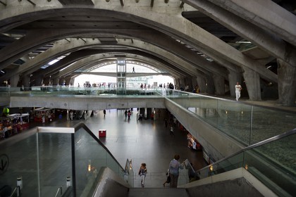Portugal, Lisbonne, Parque das Nações (Parc des nations) construit pour l'exposition universelle de 1998, Gare do Oriente (gare de l’Orient)