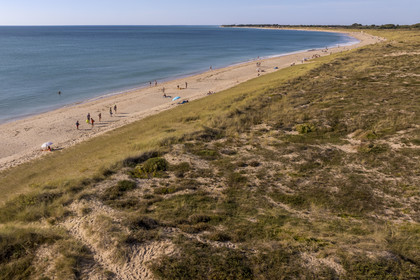 France, Charente-Maritime (17), Ile d'Oléron, Saint-Georges-d'Oléron, plage de Chaucre (vue aérienne)