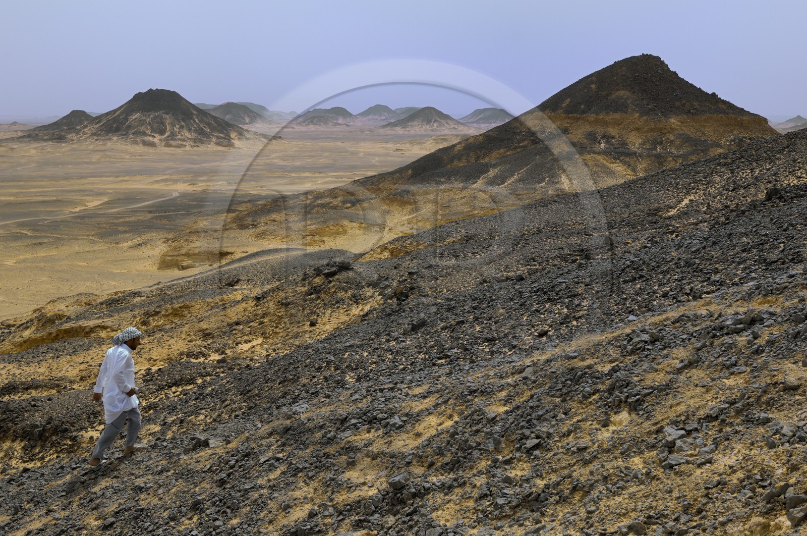 Egypte, Basse Egypte, désert libyque, region de l'oasis de Bahareyya, le Désert Noir