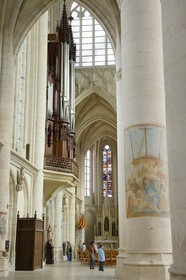 France, Meurthe-et-Moselle (54), la basilique Saint-Nicolas-de-Port, le buffet d'orgues de Joseph Cuvillier