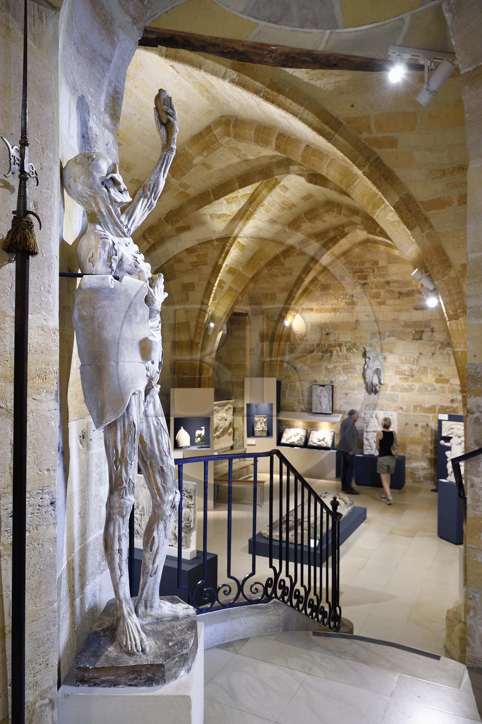 France, Meuse (55), Bar-le-Duc, Chateau des ducs de Bar abritant le Musée barrois avec un moulage du Squelette par le sculpteur Ligier Richier (XVIème siècle)