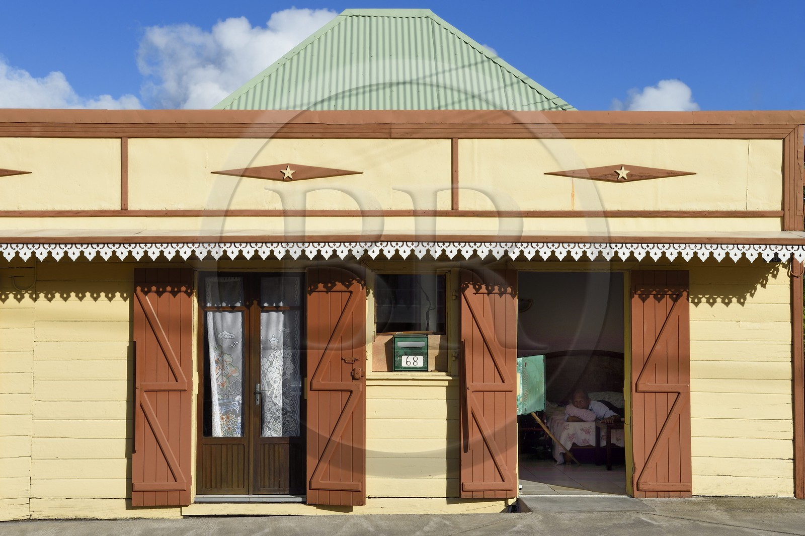 France, Ile de la Reunion, Côte Sud, Sainte-Philippe, case créole traditionnelle