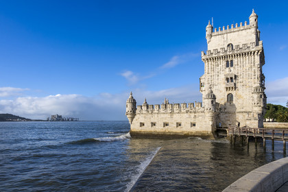 Portugal, Lisbon, Belem, Belem Tower (Torre de Belem), listed as World Heritage by UNESCO