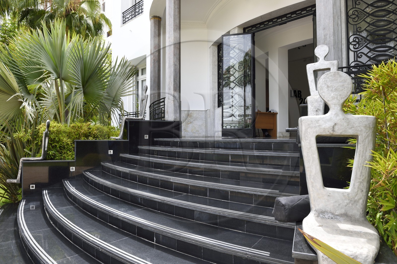 Maroc, Casablanca, Villa des Arts de style Art Déco construite en 1934 boulevard Brahim Roudani