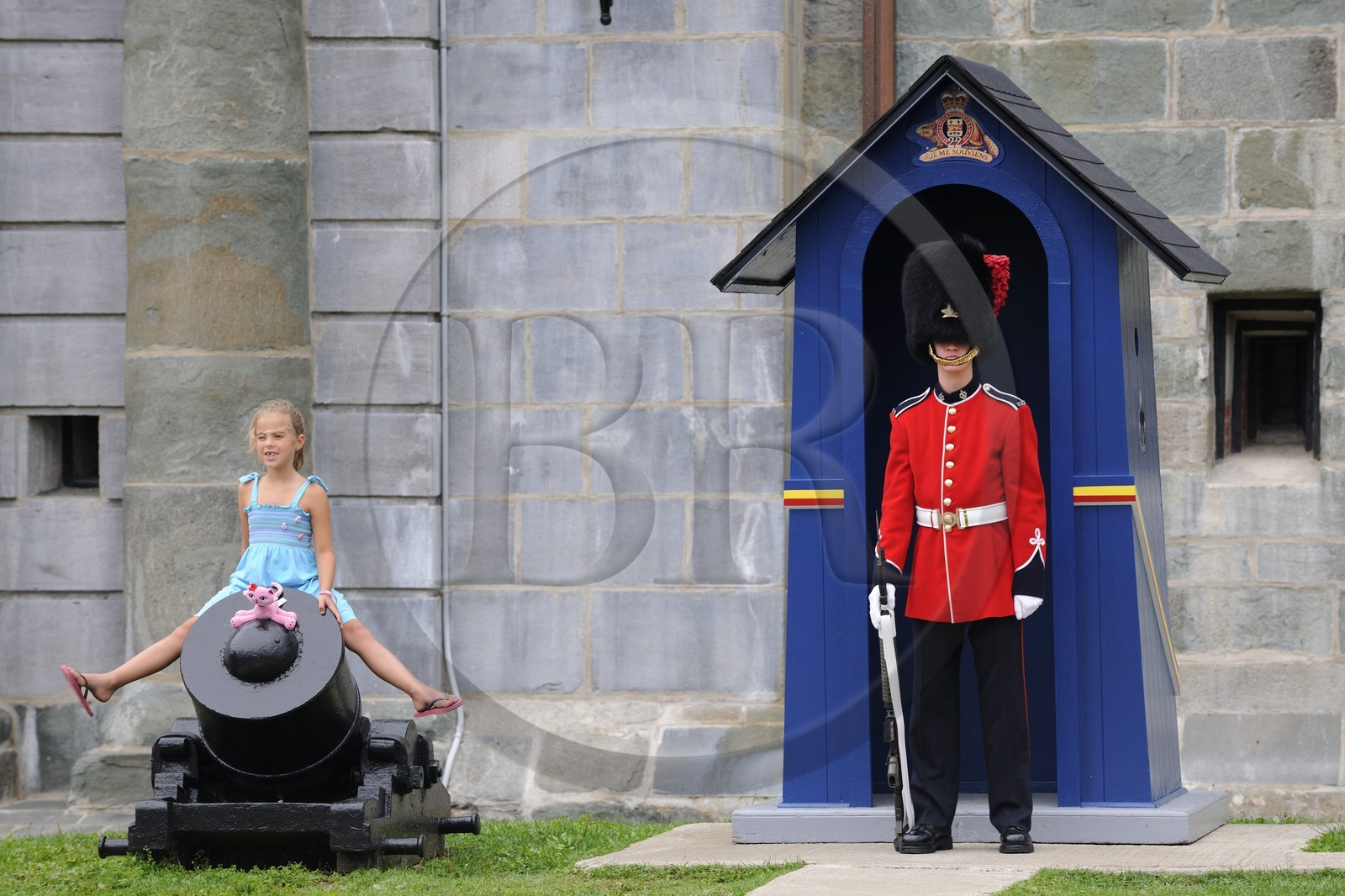Canada, Province de Québec, la ville de Québec, la Citadelle, soldat montant la garde