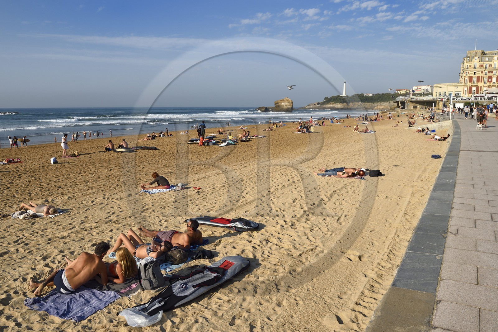 France, Pyrénées-Atlantiques (64), Pays-Basque, Biarritz, la Grande Plage