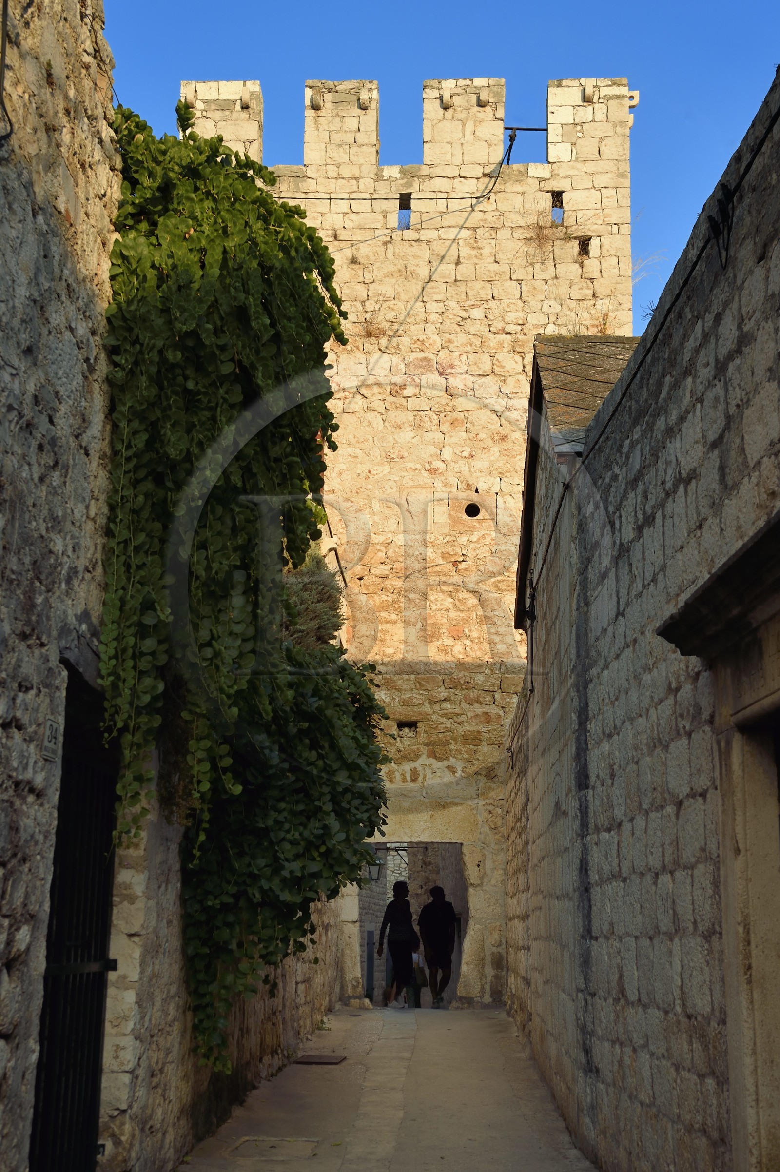 Croatie, Dalmatie, cote dalmate, Ile de Hvar, la ville de Hvar, la porte ouest appelée Porte Supérieure