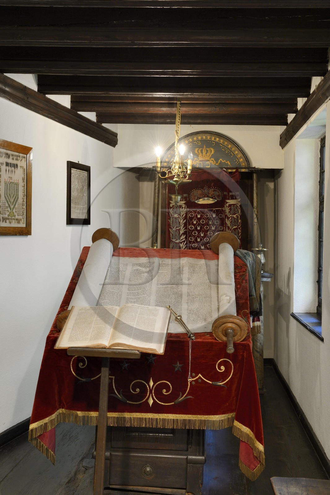 France, Bas Rhin, Strasbourg, old town listed as World Heritage by UNESCO, Musée alsacien (Alsatian museum), Jewish oratory, small synagogue as there were in Alsace in the 18th and early 19th century