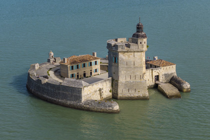 France, Charente Maritime, Bourcefranc le Chapus, Fort Louvois also known locally as Fort Chapus (aerial view)