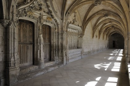 France, Seine-Maritime (76), Saint-Wandrille-Rançon, Abbaye de Saint-Wandrille, anciennement abbaye de Fontenelle, abbaye bénédictine fondée au VIIe siècle