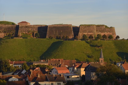 France, Moselle, parc regional des Vosges du nord (Northern Vosges Regional Natural Park), Bitche, citadel fortified by Vauban