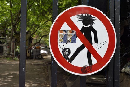 Allemagne, Berlin, quartier de Kreuzberg, squat alternatif Bethanien dans un ancien hopital