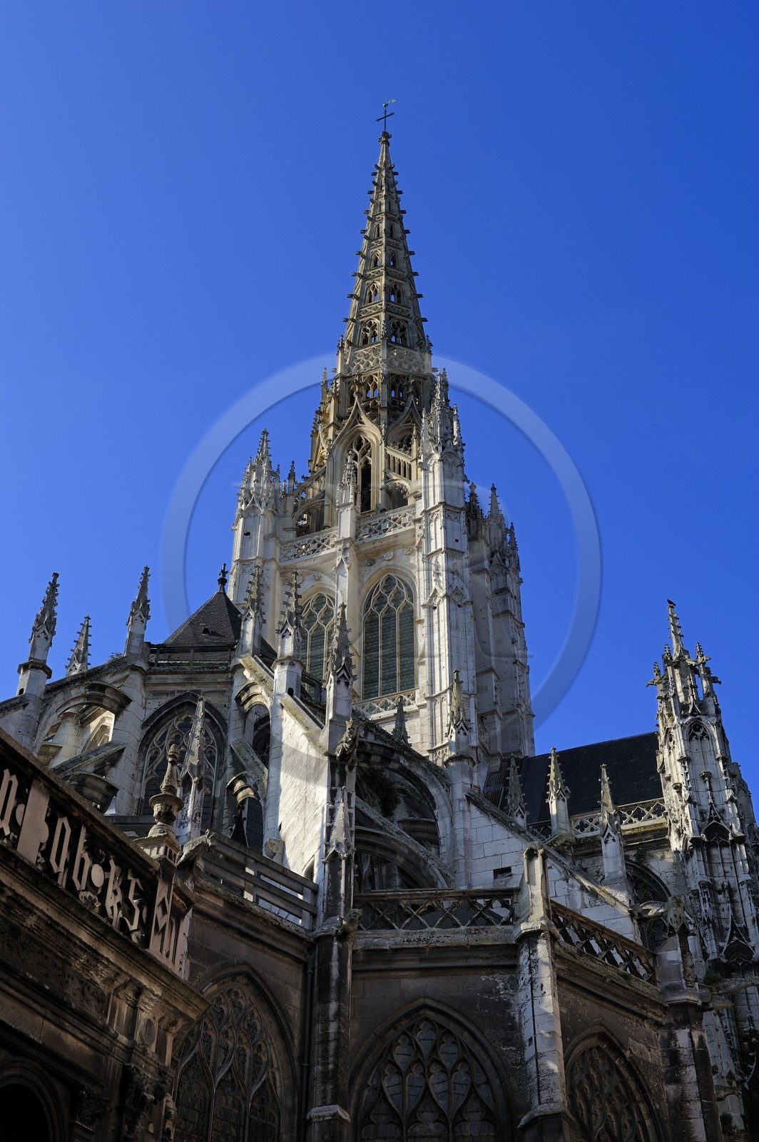 France, Seine-Maritime (76), Rouen, église Saint-Maclou joyau de l’art gothique flamboyant (XVème siècle)