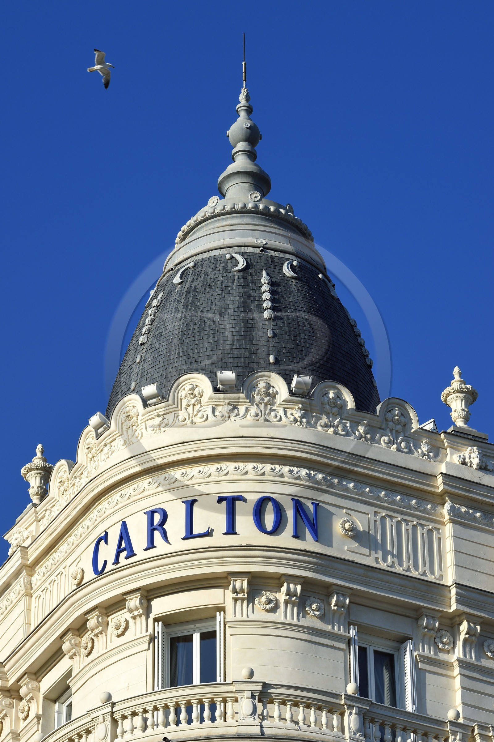 France, Alpes-Maritimes (06), Cannes, le palace du Carlton sur le boulevard de la Croisette