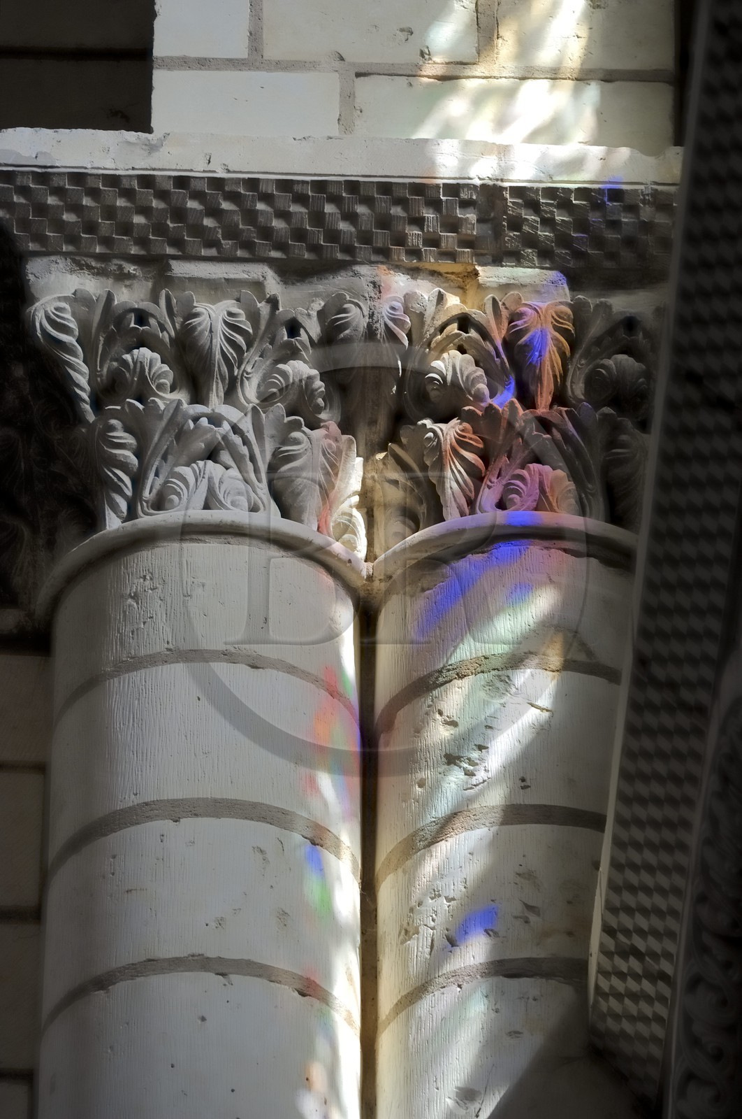 France, Maine et Loire (49), Vallée de la Loire classée Patrimoine Mondial de l' UNESCO, Fontevraud-l'Abbaye, abbaye de Fontevraud, l'église abbatiale