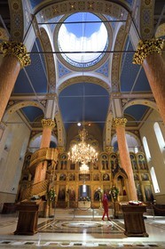 Bosnie-Herzégovine, Sarajevo, cathédrale orthodoxe serbe de la Nativité-de-la-Sainte-Mère-de-Dieu