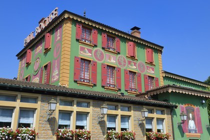 France, Rhône (69), Collonges-au-Mont-d'Or, Restaurant L'Auberge du Pont de Collonges de Paul Bocuse, trois étoiles au Guide Michelin depuis 1965