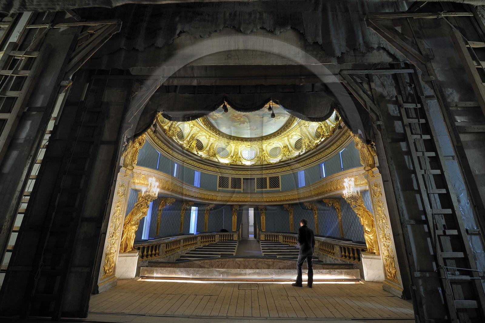 France, Yvelines, Chateau de Versailles, listed as World Heritage by UNESCO, Domaine de Marie Antoinette (Queen Marie Antoinette' domain), the Queen's Theatre