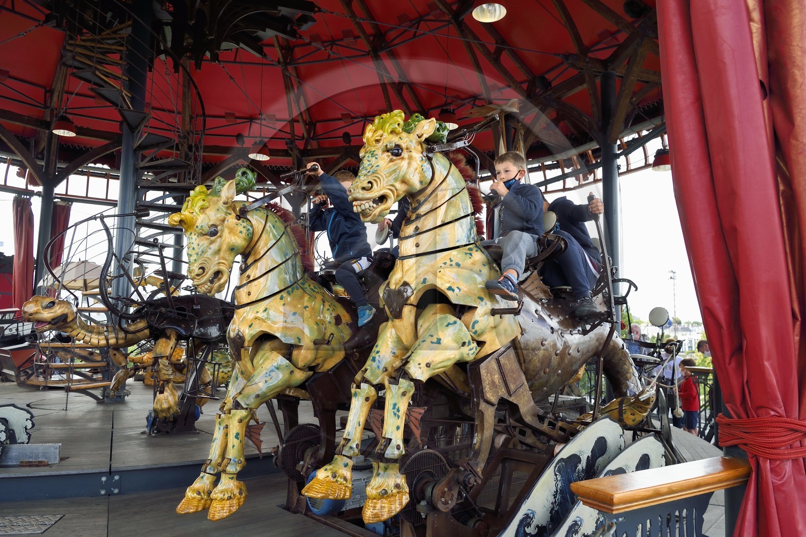 France, Loire-Atlantique (44), Nantes, les Machines de l'ile, le carrousel des mondes marins