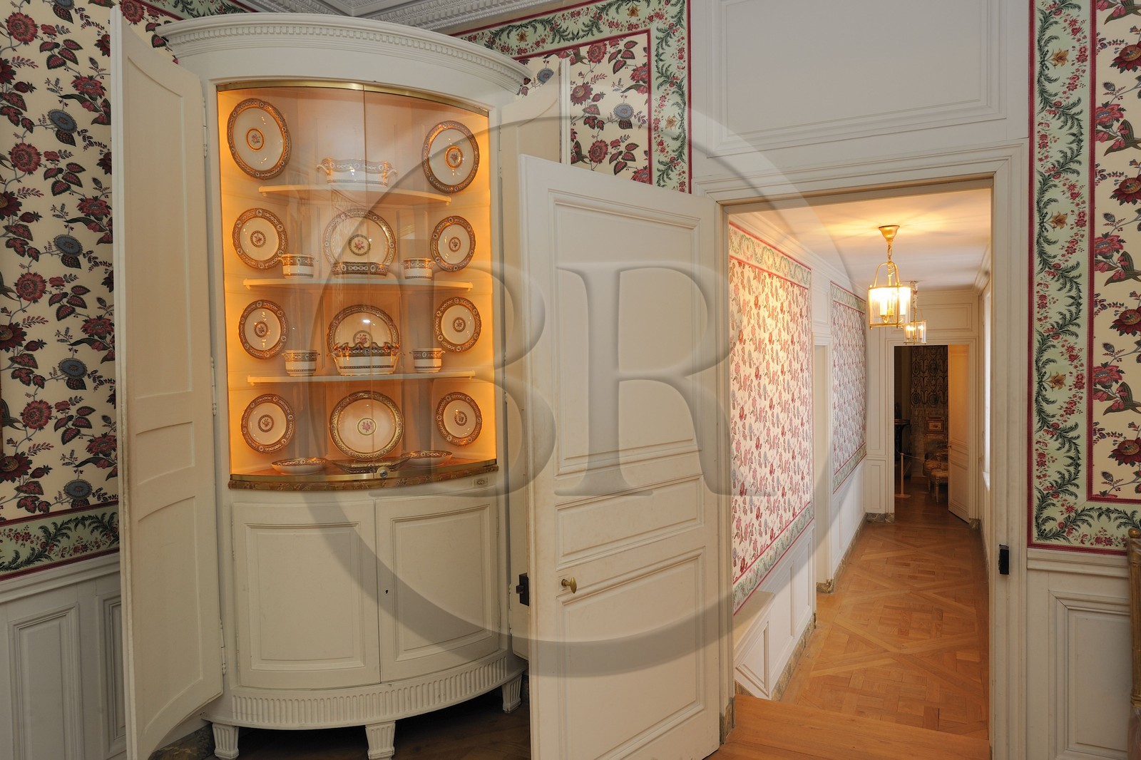 France, Yvelines (78), château de Versailles, classé Patrimoine Mondial de l'UNESCO, cabinets intérieurs de la Reine