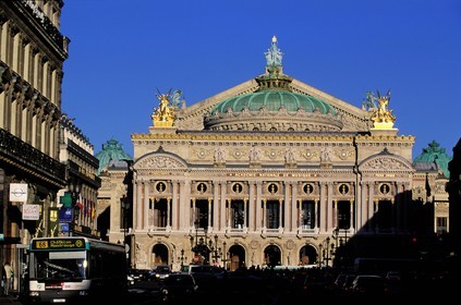 France, Paris (75), la façade de l'Opéra Garnier