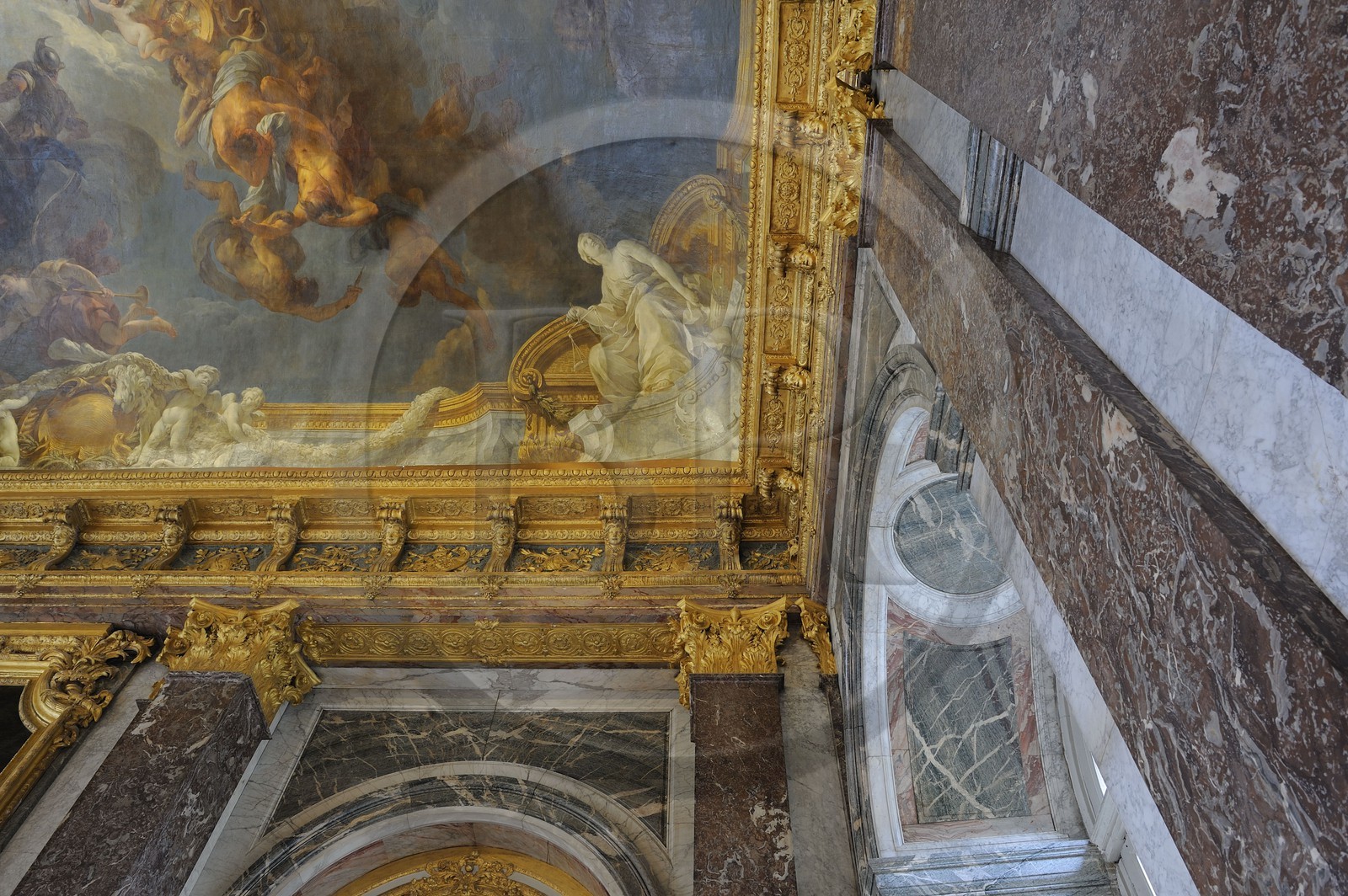 France, Yvelines (78), château de Versailles, classé Patrimoine Mondial de l'UNESCO, Salon d'Hercule